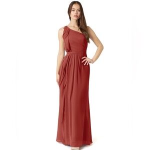 Azazie Sharon Terracotta Dress